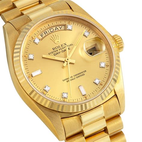 rolex day date gold brillanten|Rolex Day-Date reviews.